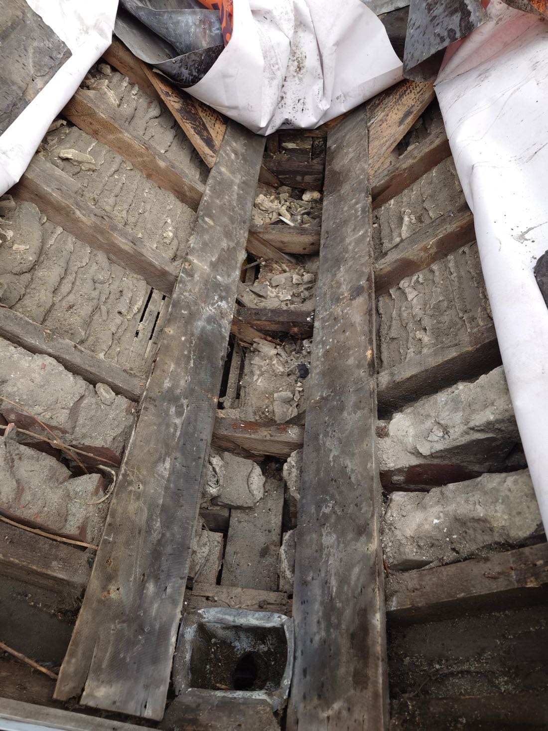 Stripped back to the old battens